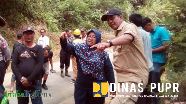 Dinas PUPR Garut, Cepat Tanggap Tangani Tanah Longsor Pakenjeng