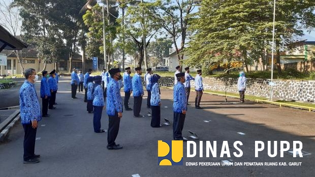 Pelaksanaan Upacara Hari Kesadaran Dinas PUPR Kabupaten Garut