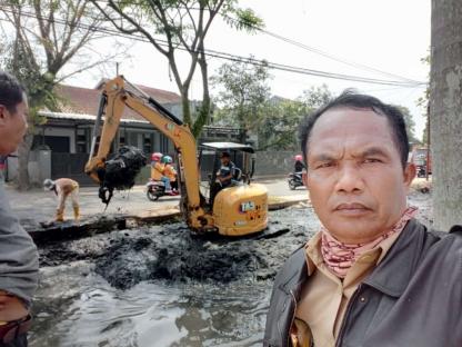 Pengerukan Sungai Daerah Irigasi Ciojar Kecamatan Banyuresmi