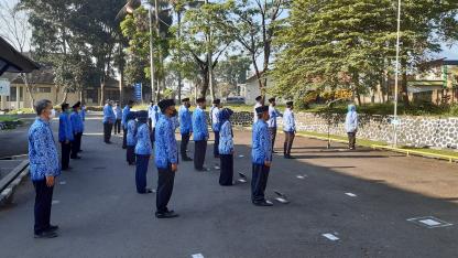 Pelaksanaan Upacara Hari Kesadaran Dinas PUPR Kabupaten Garut